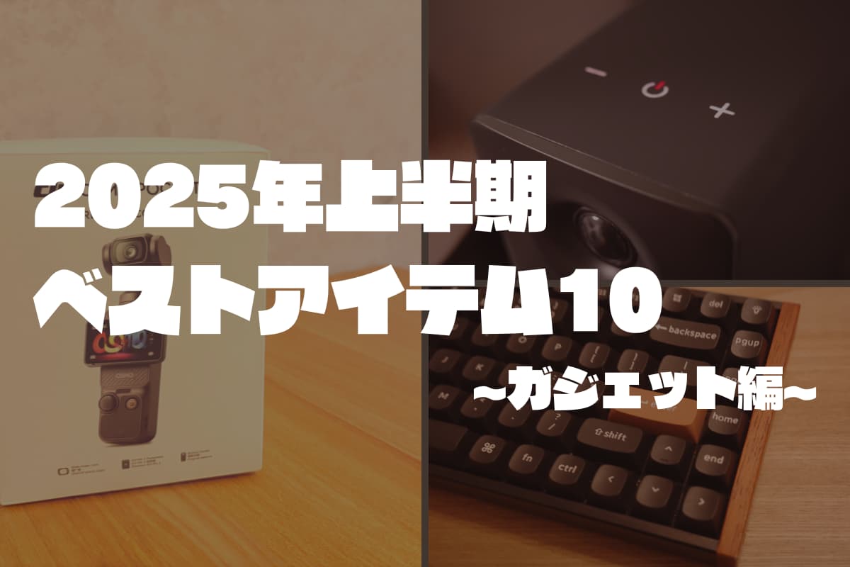 2025年上半期 ベストアイテム10 ガジェット編